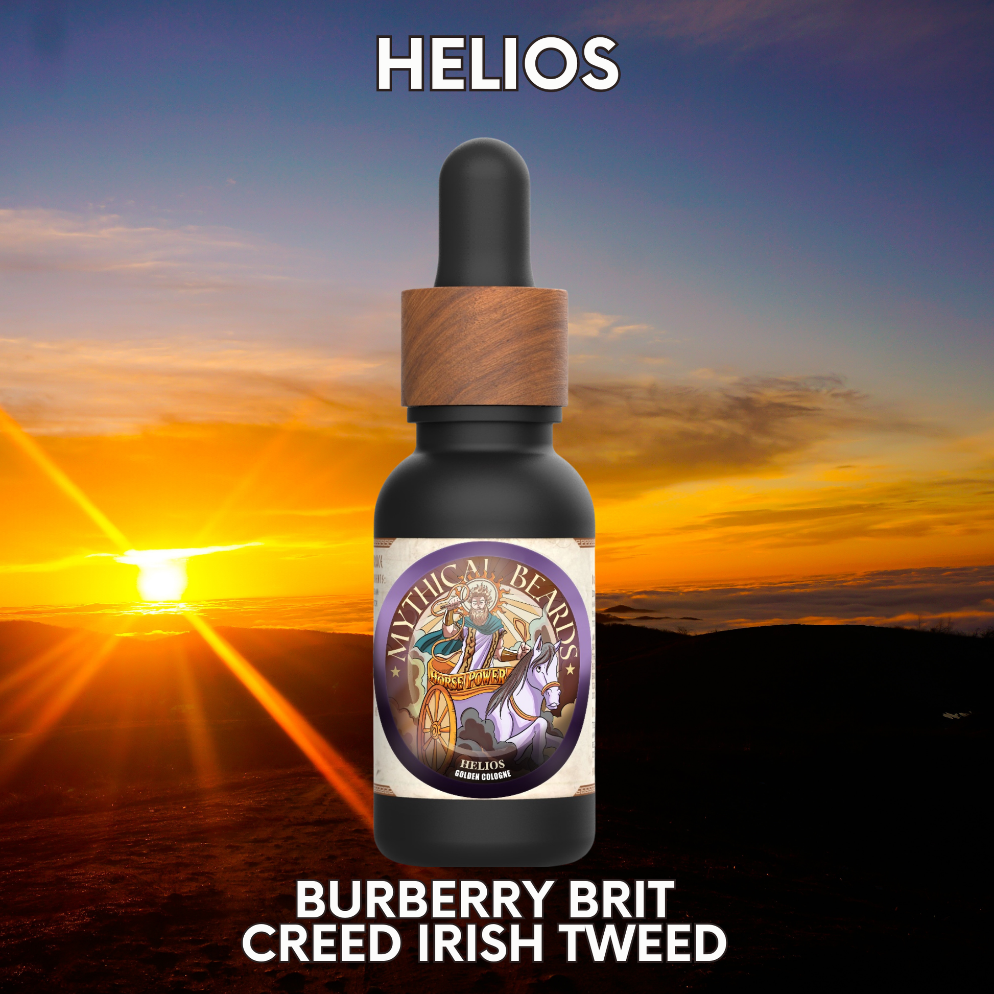 Helios - Golden Cologne - Burberry Brit, Creed Irish Tweed
