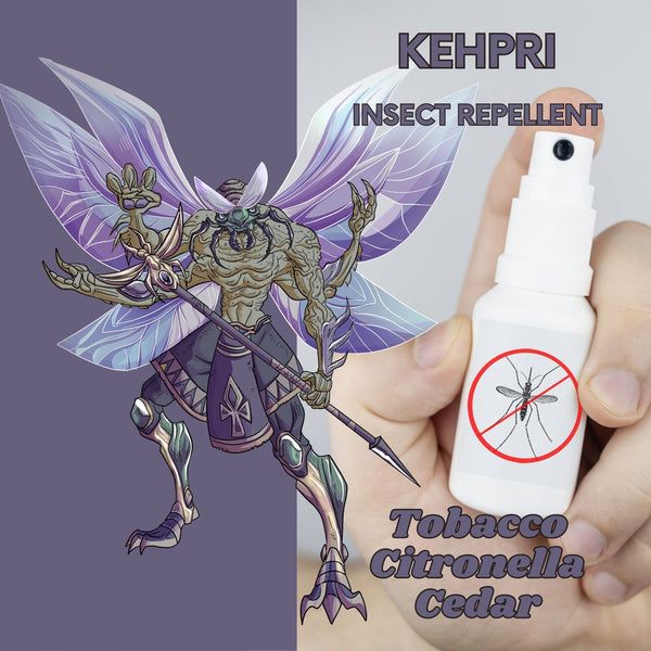 Khepri - Natural Bug Repellent -  Tobacco, Citronella, and Cedar Scented Beard Care