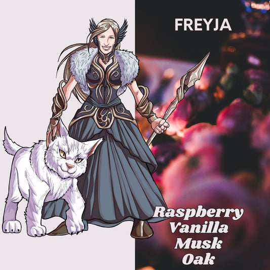 Freyja - White Musk, Black Raspberry, Warm Vanilla, and Oak