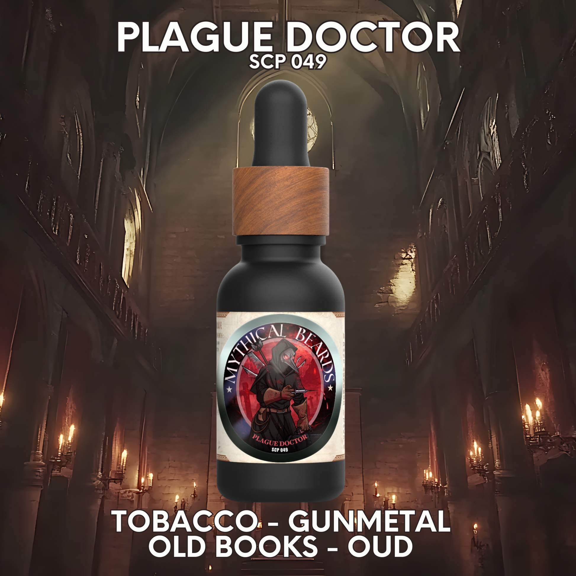 Plague Doctor - SCP 049 - Tobacco, Gunmetal, Old Books, Oud