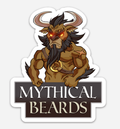 Mythical Beards Vinyl Die Cut Sticker - Shop High-Quality Beard Oil, beard Butter & beard balm online - Mythical Beards