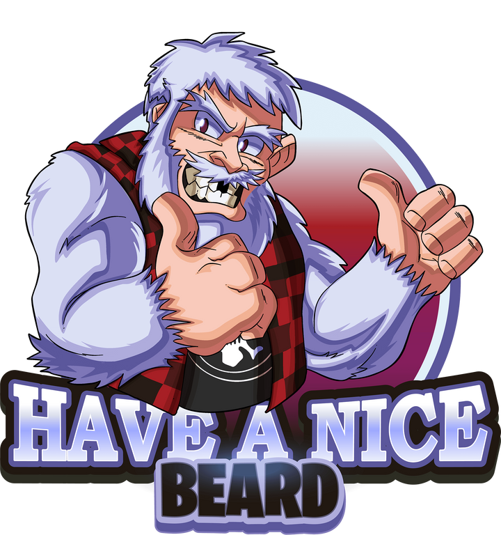 "Have a Nice Beard" - Folyeti Die-Cut 4x4 Vinyl Sticker - Shop High-Quality Beard Oil, beard Butter & beard balm online - Mythical Beards